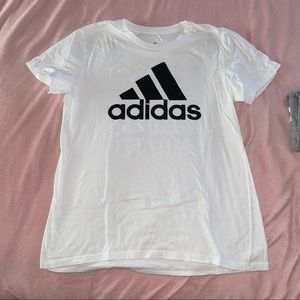 White adidas T-shirt